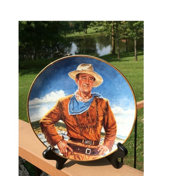 JOHN WAYNE THE DUKE Franklin Mint Collector Plate LIMITED EDITION - Picture 1 of 4